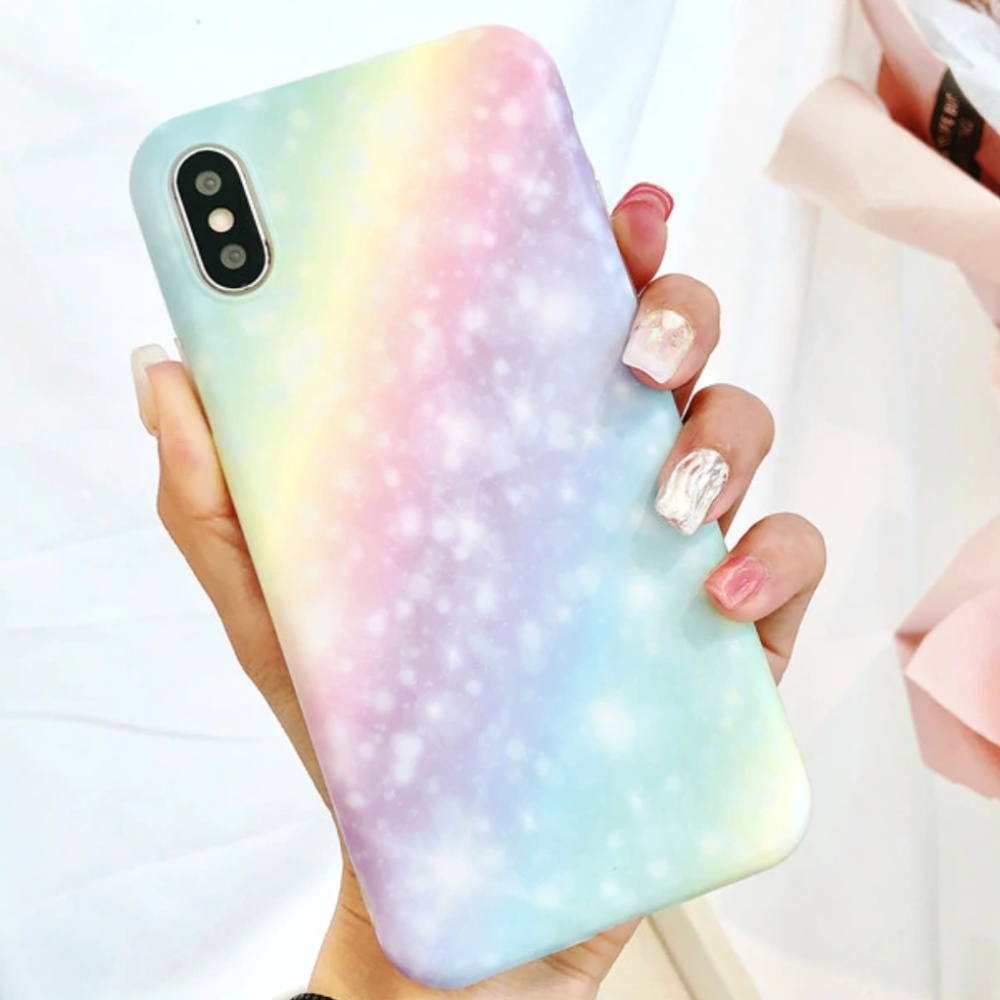 NEW iPhone X/XS Pastel Rainbow Case
